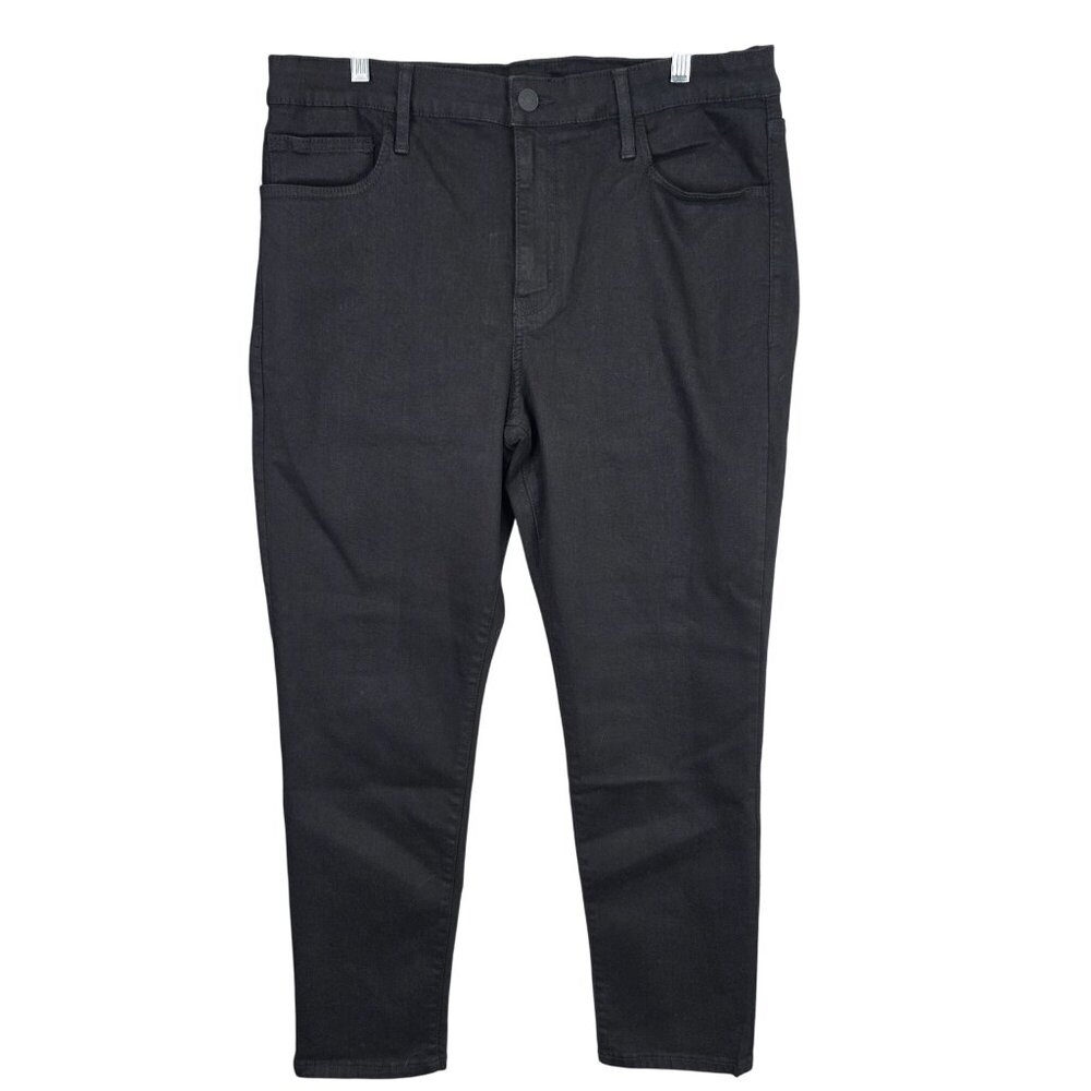 Mens Express Black Slim Fit Jeans Cotton Polyester Blend Stretch Size 36x30